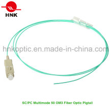 Sc PVC PVC LSZH Multimodo 50 Om3 Fibra Óptica Pigtail